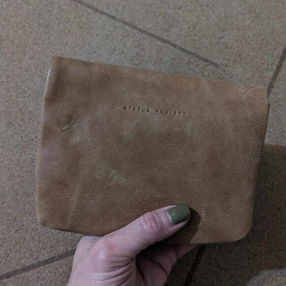 Status Anxiety Leather Mini Clutch/Wallet - Picture 2 of 7
